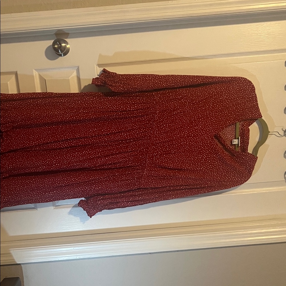 Ava & Viv Red Dress with White Dots